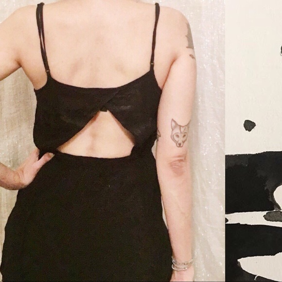 Divided Basic Black Romper - Picture 2 of 2